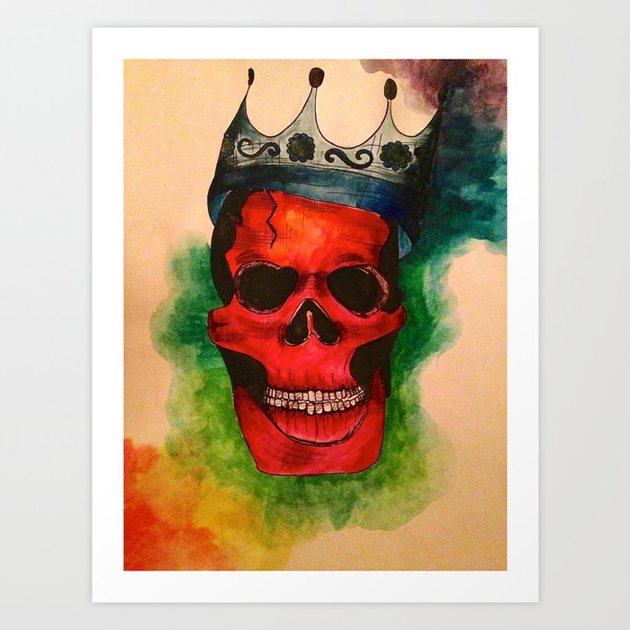 King Skull Art Print