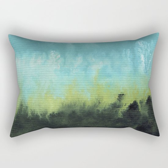 Watercolor abstract landscape 15 Rectangular Pillow