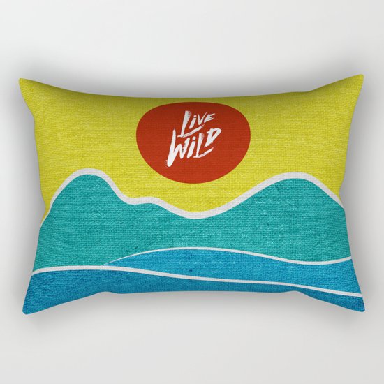 Live Wild Rectangular Pillow