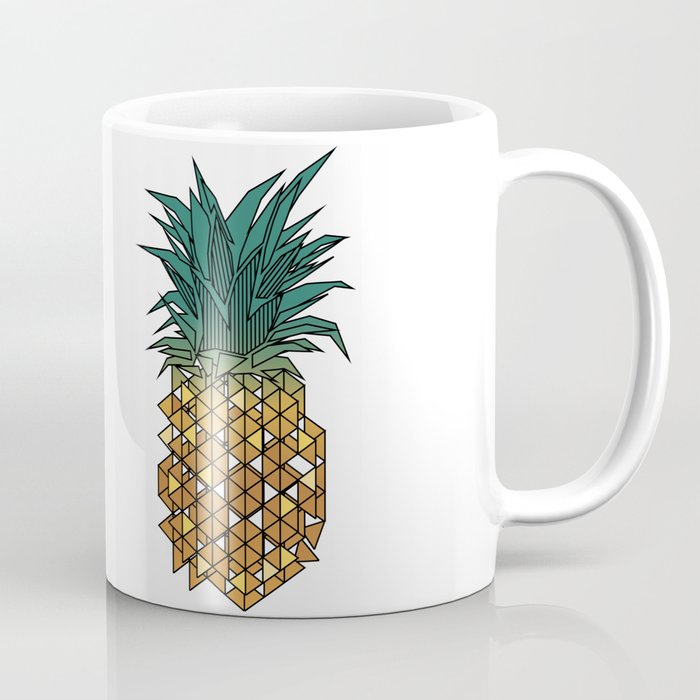 Geometric golden pineapple  Coffee Mug