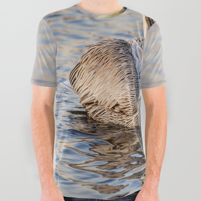 Pelican on the Bayou All Over Graphic Tee