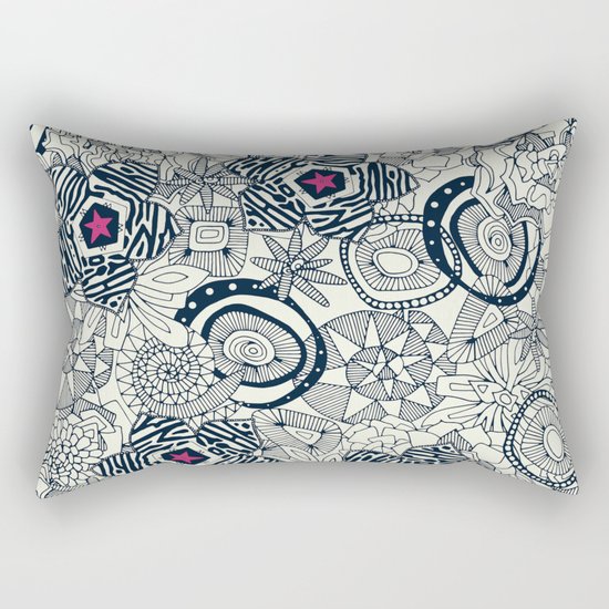 succulents ivory pink star Rectangular Pillow