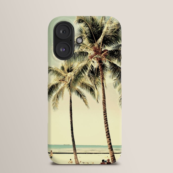 Society6 ケース Vintage Palm Tree with Hawaii Summer Sea Bea Retro Vintage Palm Tree with Hawaii Summer Sea Beach Art