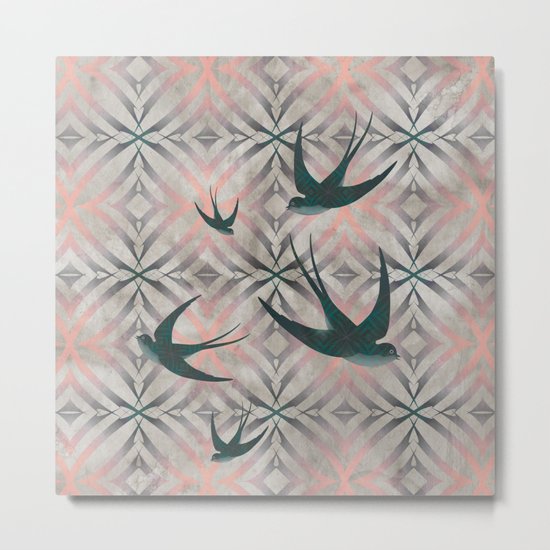 Swoop (in Pink) Metal Print
