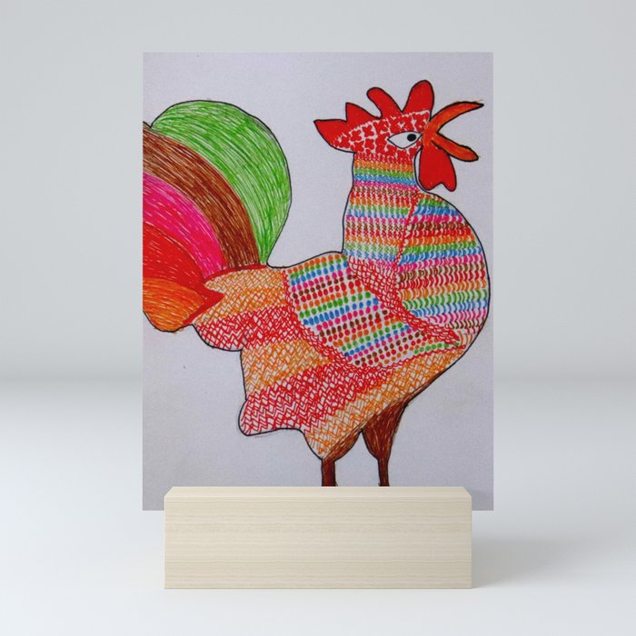 Rooster Mini Art Print