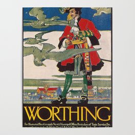 Retro Worthing Poster