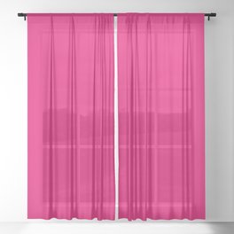 Bourgeois Pink Sheer Curtain