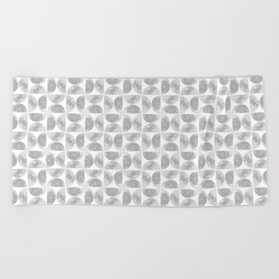 Moon Pattern #2 Beach Towel