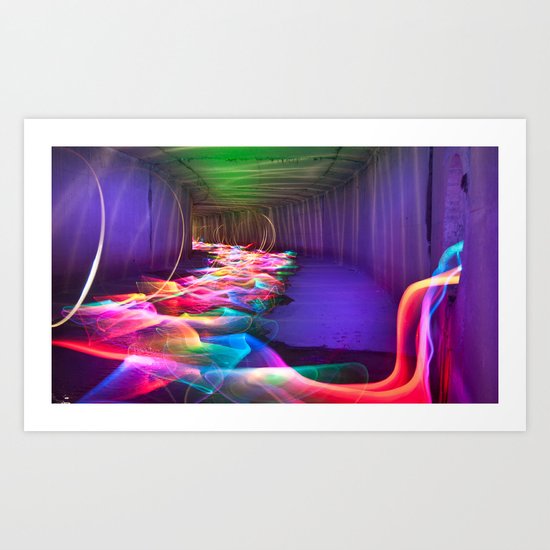 Liquid Color Flow Art Print