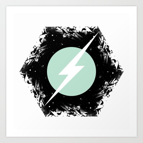 BOLT THROUGH PORTAL. Art Print