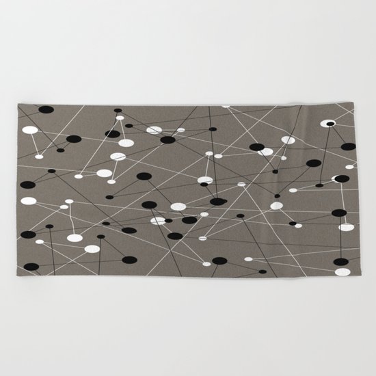 Molecular Pattern Beach Towel