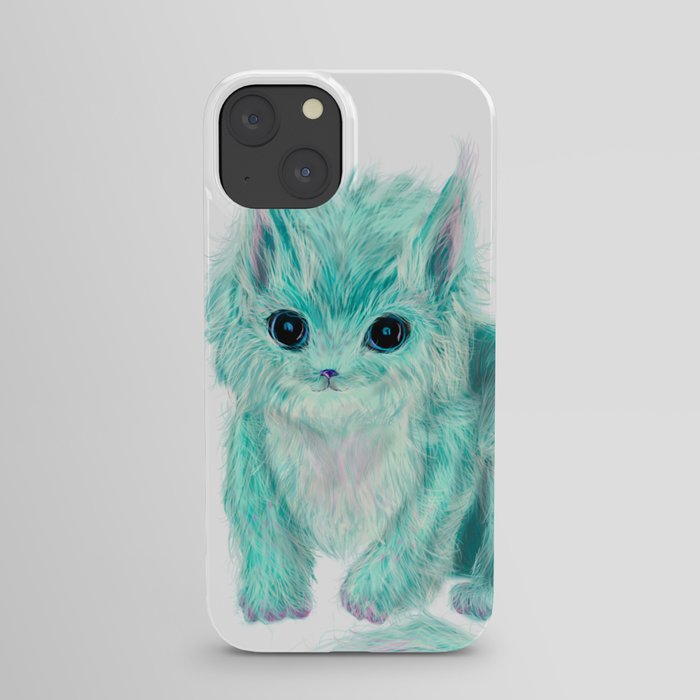 cute Blue cat iPhone Case