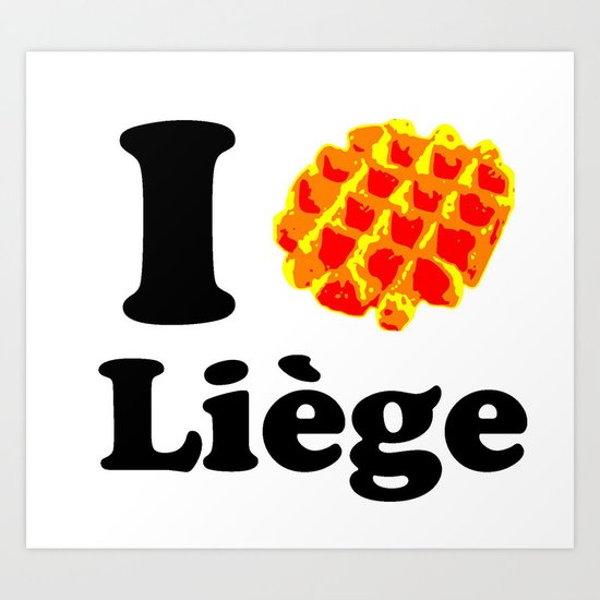 I Gaufre Liege - I waffle Liege Art Print by misspompompom ...