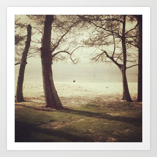 Lonely Beach Art Print