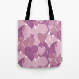 Infinite hearts pink Tote Bag