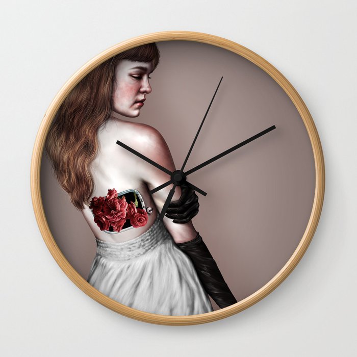 velvet rose Wall Clock