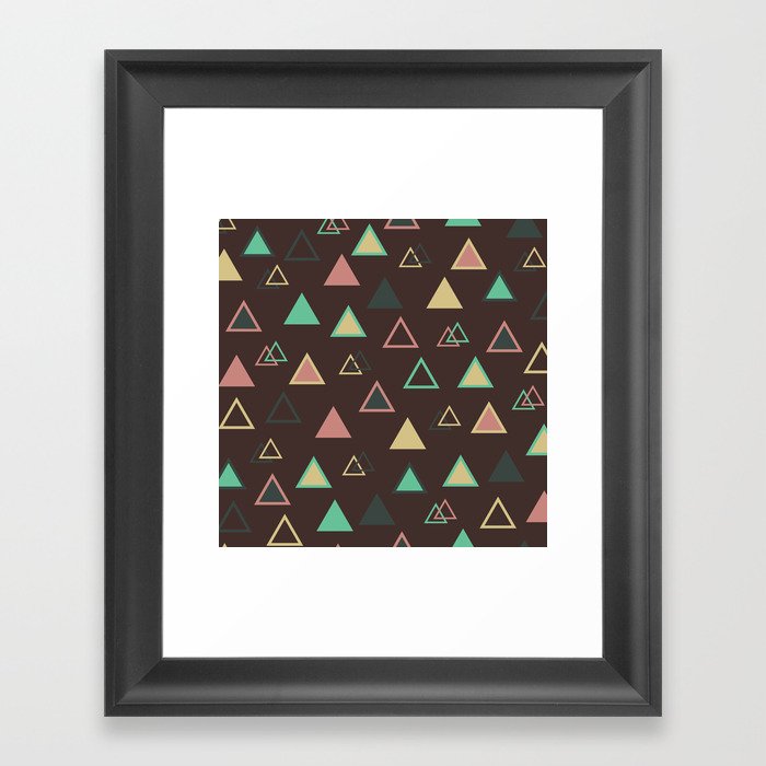 Lovely Triangles  Framed Art Print