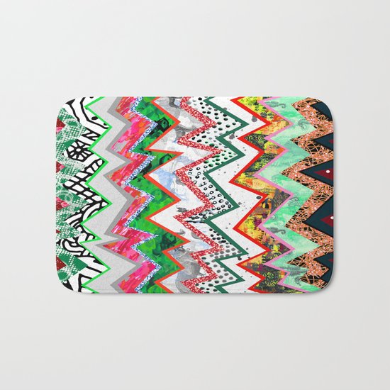 Candy Land Zigzags Bath Mat