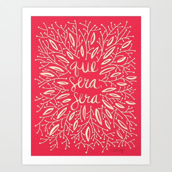 Whatever Will Be, Will Be – Melon Palette Art Print