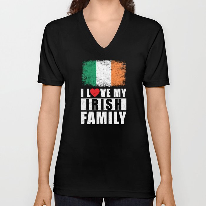 Irish Family V Neck T Shirt