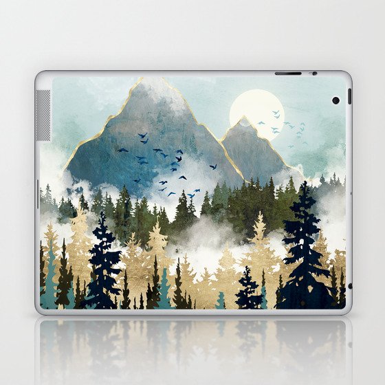 Misty Pines Laptop & iPad Skin
