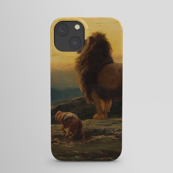The King and his Satellites by Briton Riviere iPhone Case