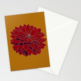 Red Dahlia Confidence Stationery Cards