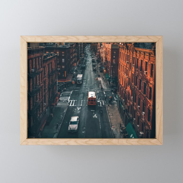 New York City Manhattan skyline Framed Mini Art Print