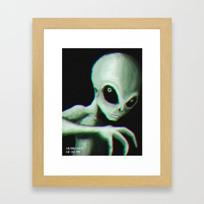 Alien Encounter Framed Art Print