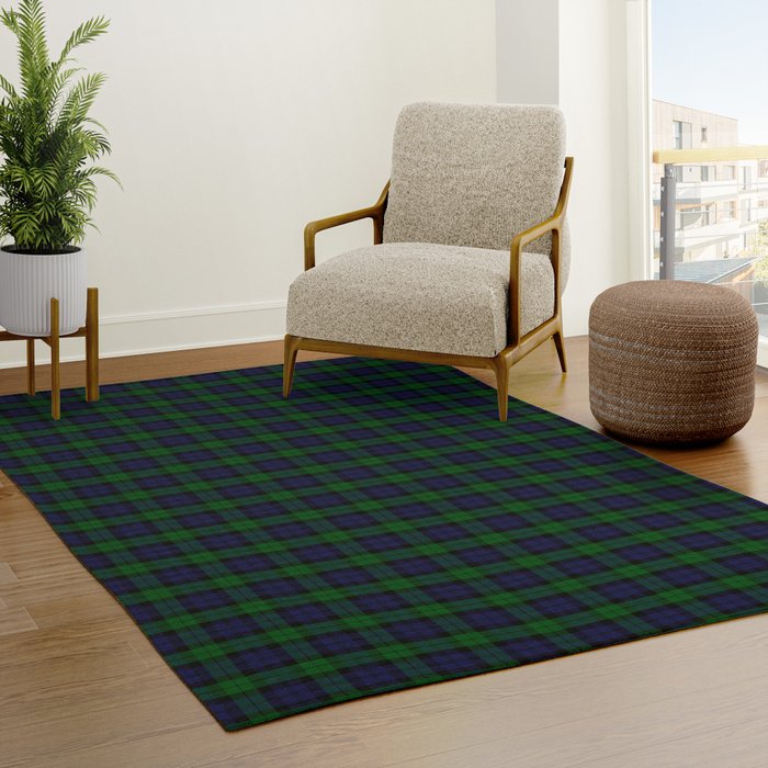 Black watch tartan hotsell rug