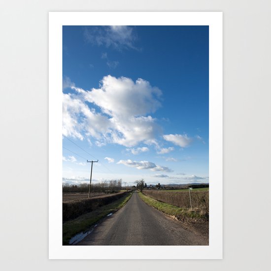 many miles of sky... Art Print