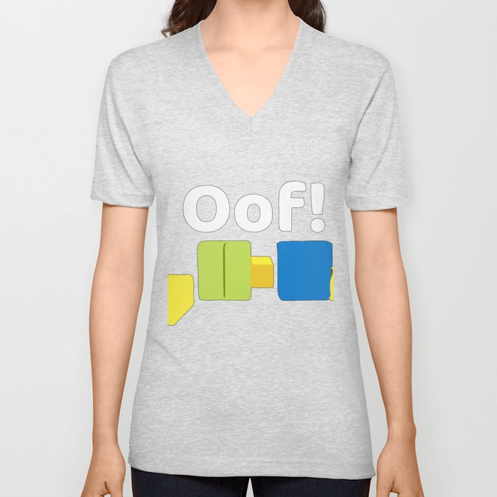 Roblox Oof Gaming Noob Unisex V Neck By Joperquot Society6 - roblox oof gaming noob unisex v neck