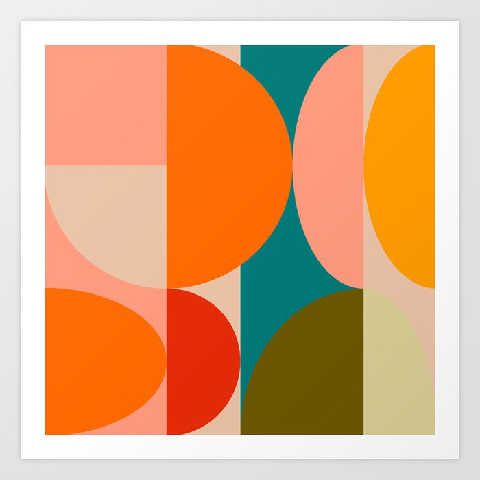 Bauhaus, geometric abstraction 2 Art Print