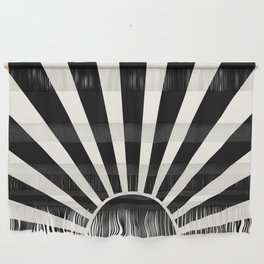 Black retro Sun design Wall Hanging