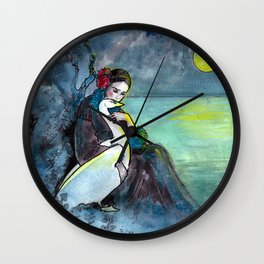 Ballerina e cigno Wall Clock