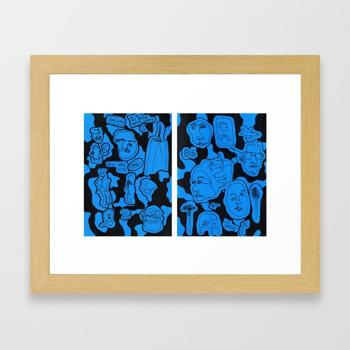 Feeling Blue Framed Art Print