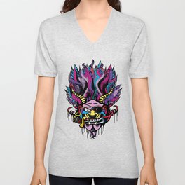  Pirate Demon Warlord V Neck T Shirt
