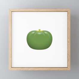Absolute Green Tomato Illustration Framed Mini Art Print