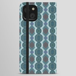 abstract pattern in gray colors with browns iPhone Wallet Case