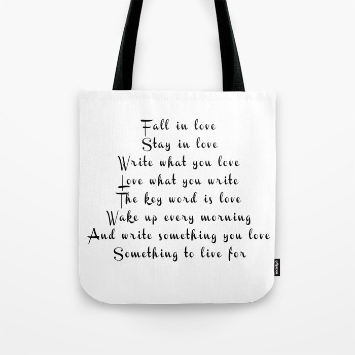 The Key Word is Love Tote Bag