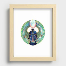 Egyptian Scarab Recessed Framed Print