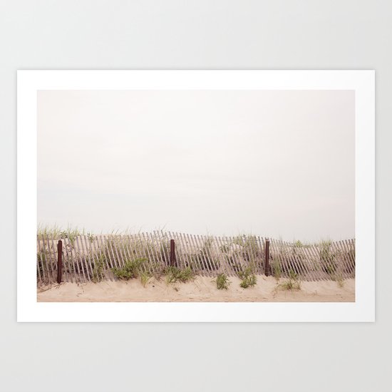 the lines at the beach Art Print
