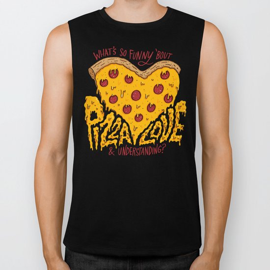 Pizza Love & Understanding Biker Tank