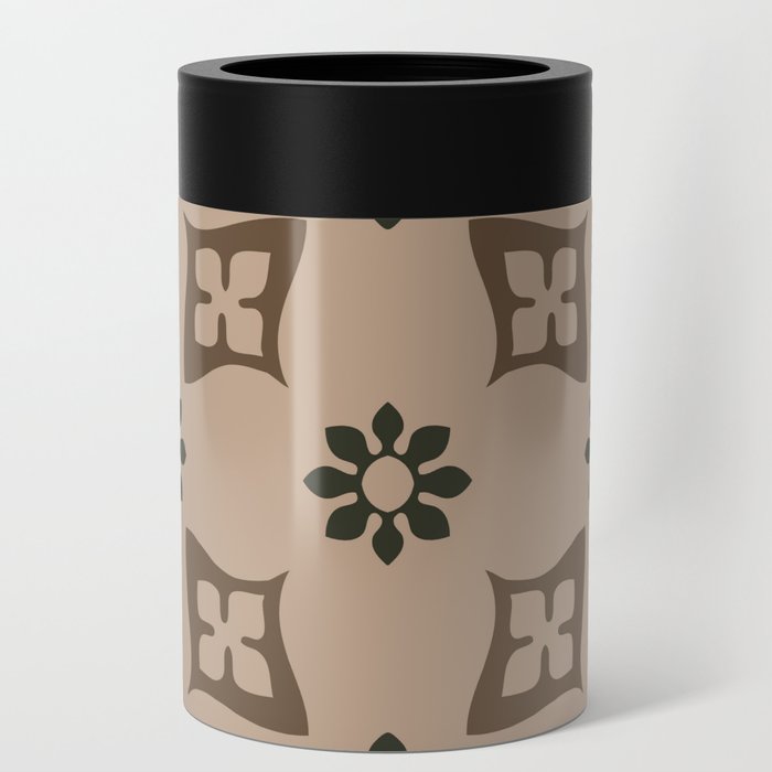 Brown Nature Pattern Can Cooler
