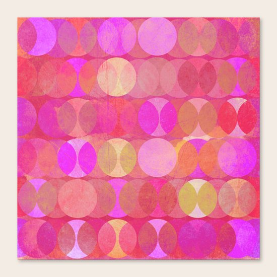 Multitudes in red Canvas Print