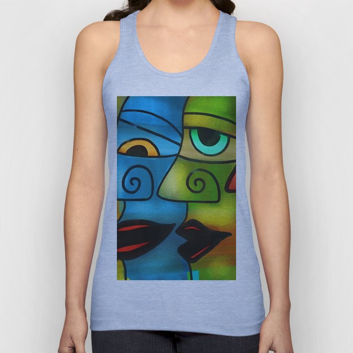 Colors of America - Who Are You? portrait painting Tank Top