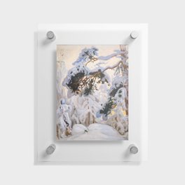 Akseli Gallen-Kallela - Forest in Winter Floating Acrylic Print