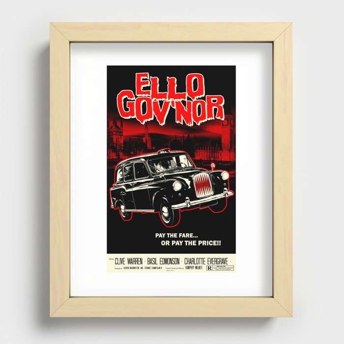 Ello Gov'nor! Regular Show Recessed Framed Print