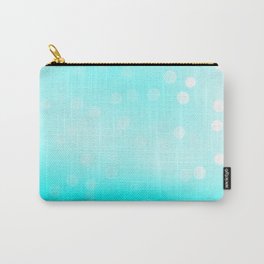Soft white blue Carry-All Pouch