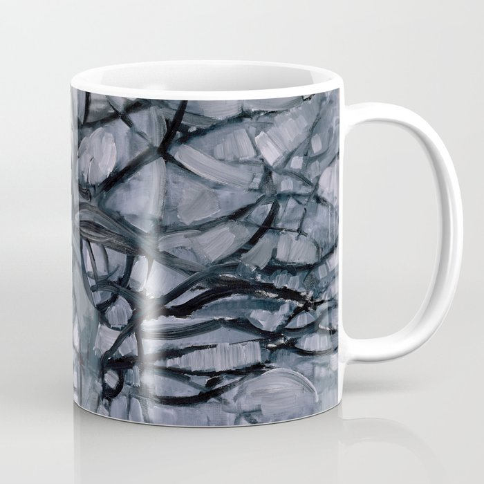 Piet Mondrian - Grey Tree - Abstract Painting Coffee Mug